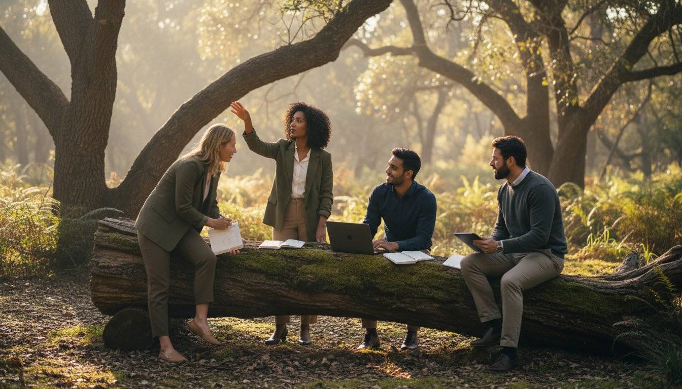 Outdoor Board Meeting Myths and the Path to Regenerative Leadership