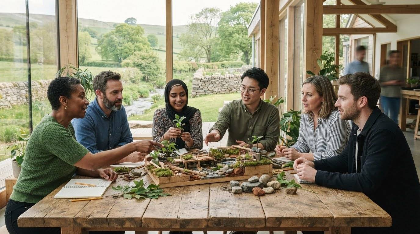 Regenerative design thinking workshop for UK and AU teams